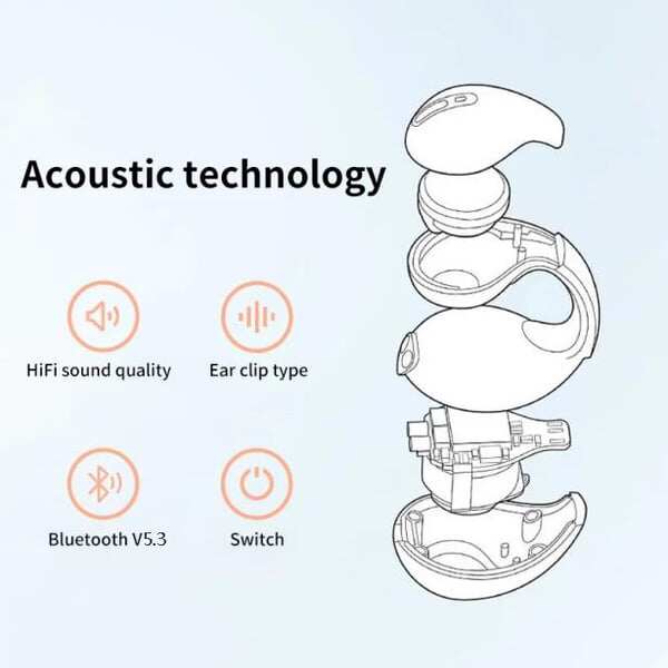 Hot Sale - Wireless Ear Clip Bone Conduction Headphones
