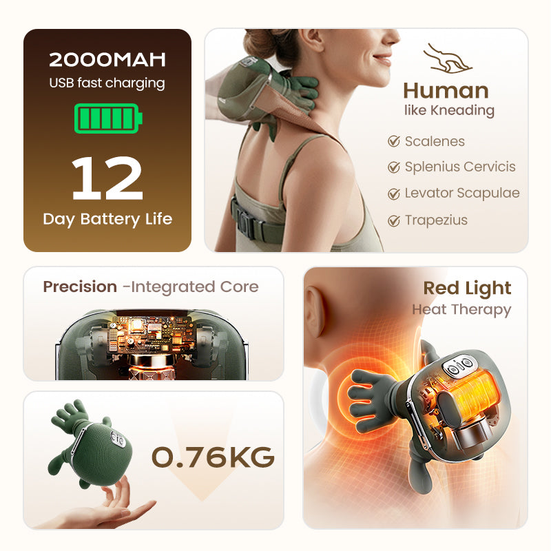 The best portable neck massager – 3 times more relaxation! 💆