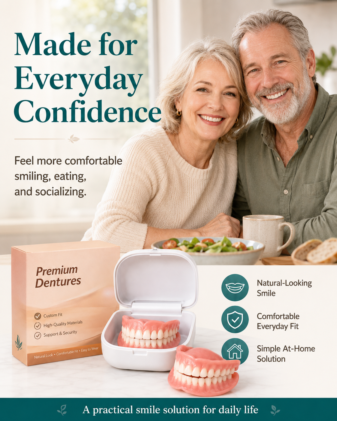 Custom-Fit Instant Smile – Natural Looking Comfort Fit
