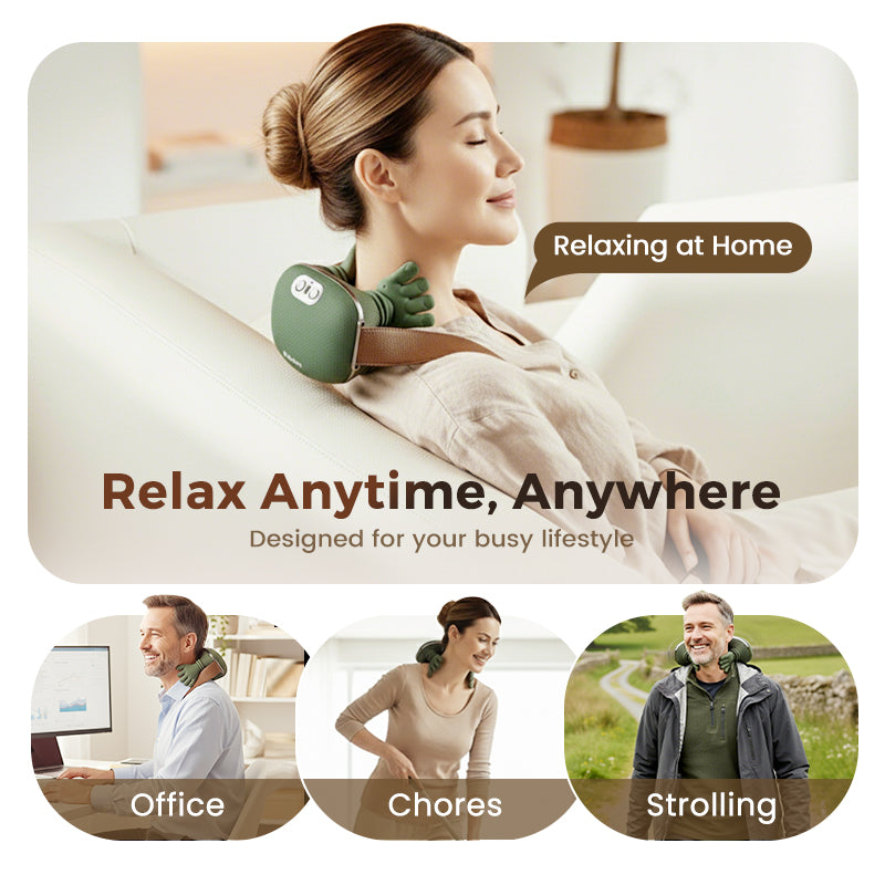 The best portable neck massager – 3 times more relaxation! 💆
