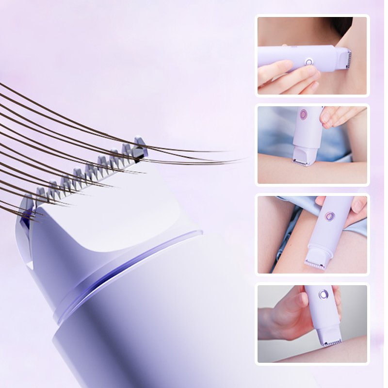 💜 Electric Dual-Head Body Hair Trimmer – Waterproof, Hypoallergenic & Perfect for Sensitive Skin! 🚿✨